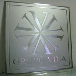 placa de inox personalizada sp