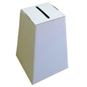 urna de papelão